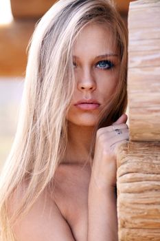 Portrait of a young pretty woman