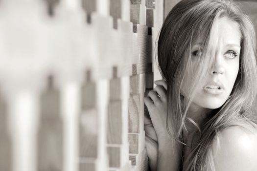 Beautiful young woman. Outdoor portrait