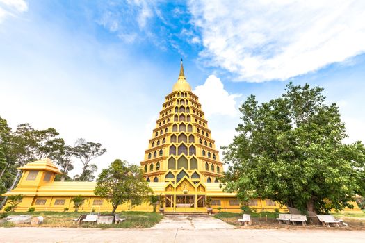 Pagoda in blue sky, Thailand