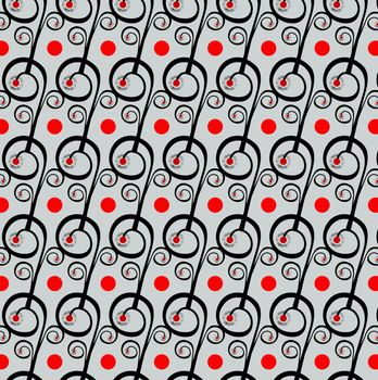 Abstract Seamless Pattern made in 2d software