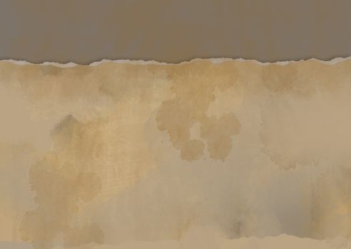 horizontal  ripped paper for background made in 2d software