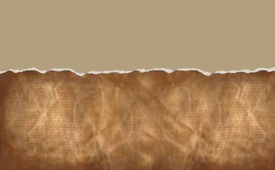Horizontal  ripped paper for background made in 2d software