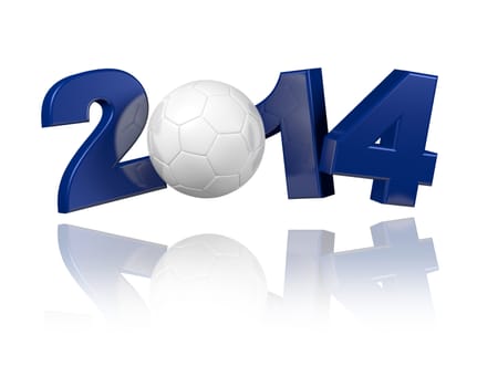 Handball 2014 design with a white background