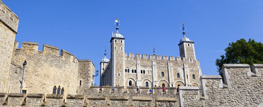 The Tower of London on a beautiful Summer's day.