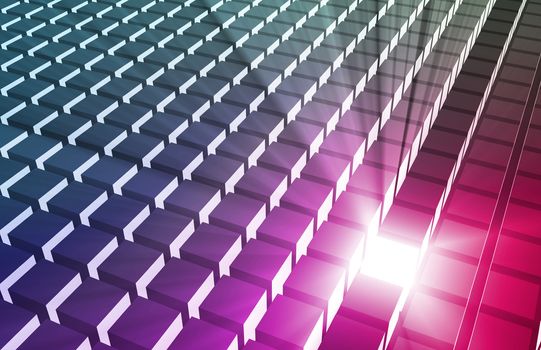 3D Business Background as Leadership Concept Abstract