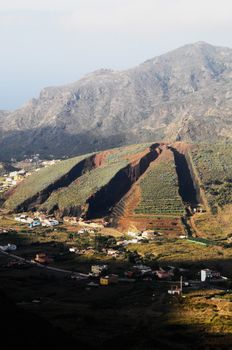 Strong Erosion on an Hill in Tenerife, Spain