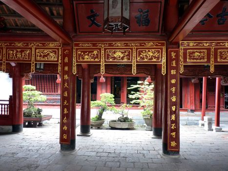 Temple of literature in Hanoi, Vietnam