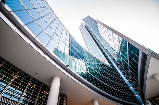 business building in the city