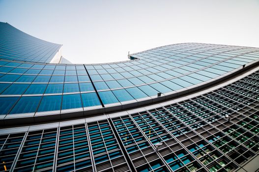 business building in the city