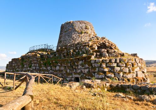 Ancient megalithic Nuraghe Santu Antine in Sardinia, Italy