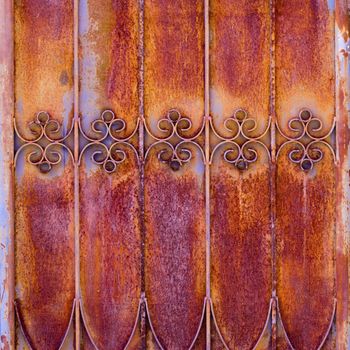 very old rust door brown color background texture 