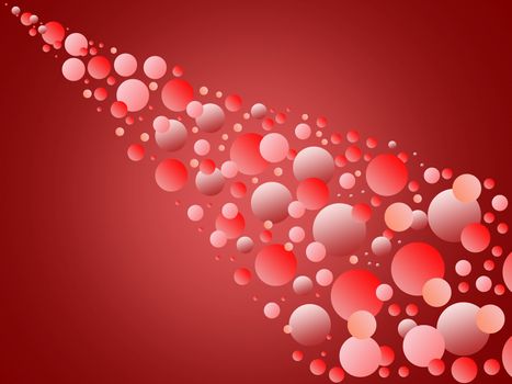 red tone bubble color christmas abstract background