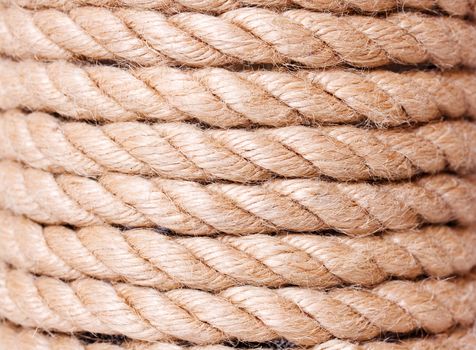 Rope coil background (natural rope)