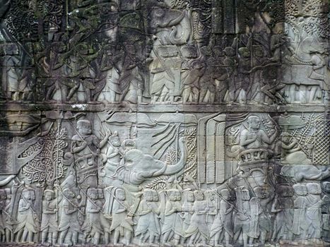 Ornament in Angkor, Cambodia
