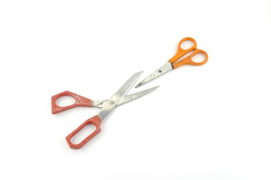 used Scissors isolated with white background