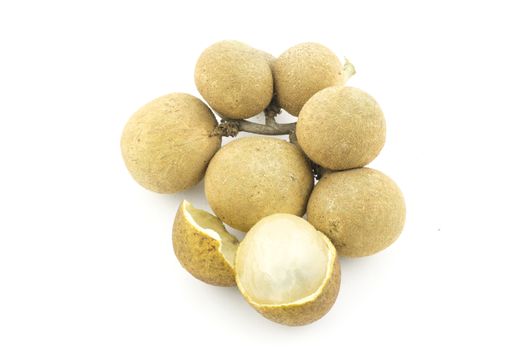 Longan isolated on white background