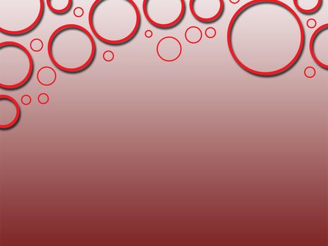 red circle three dee abstract background texture