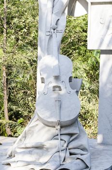 Statue cello make by Marble