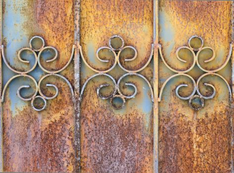 old rusty door texture background