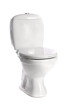 a modern toilet on a white background