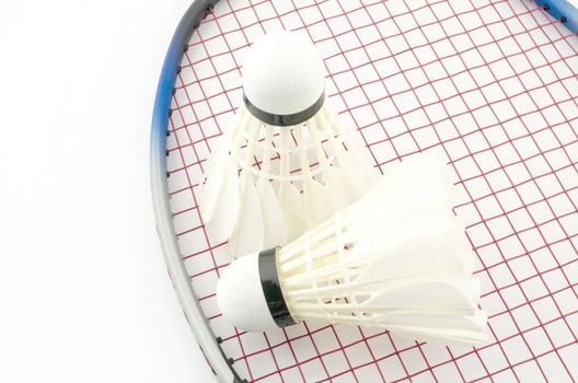 badminton isolated on white background