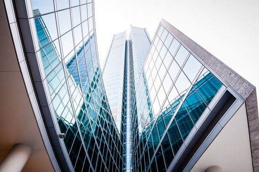 business building in the city