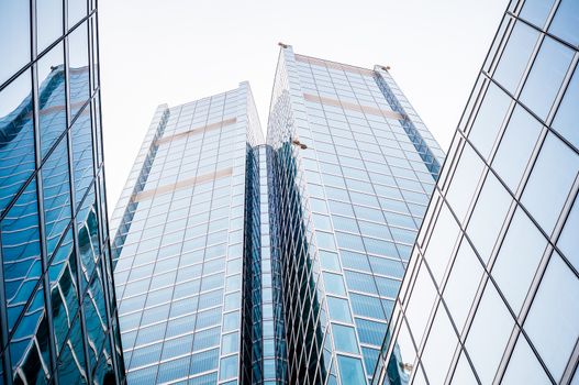 business building in the city