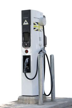 electric car charging station for zero emissions and green future to save our planet