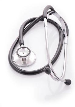 doctors medical stethoscope isolated on white background