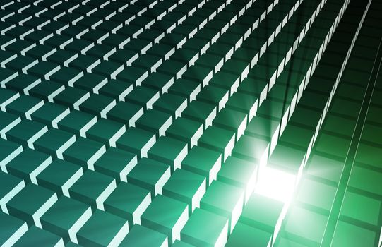 3D Business Background as Leadership Concept Abstract