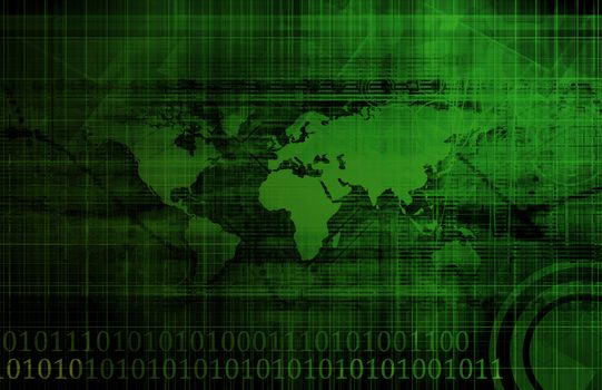 Secure Network with Global Protection of Data Art