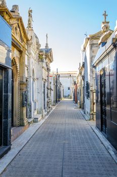 View of Recoleta Cemetery in Buenos Aires, Argentina