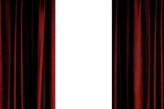 Abstract images of theatre curtains up close