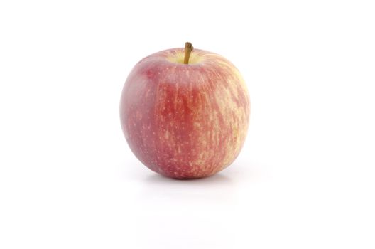 single apple isolated on white background