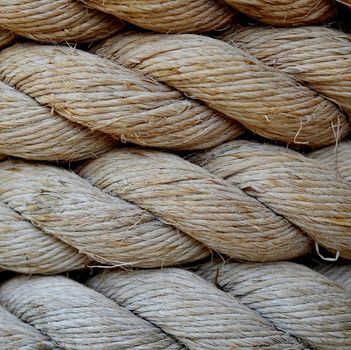 A Background Texture Of Grungy Old Rope