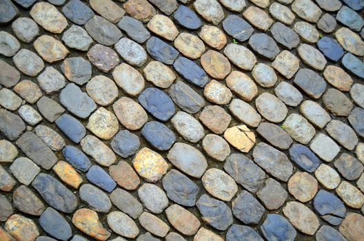 A Background Texture Of A Cobblestone Street In Europe