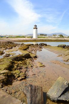 The Decommissioned Lighthouse At Southerness In Scotland