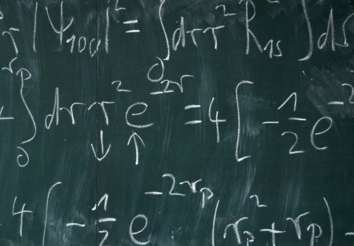 Background Education Image Of Mathematical Equations On A Blackboard
