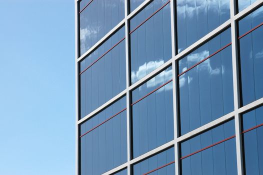 Architecture Image of a Shiny Modern Office Building With Copy Space