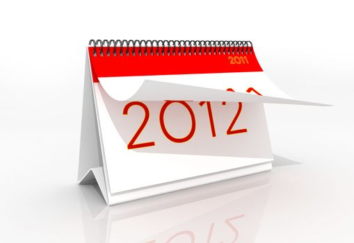 New year 2011 in digital background