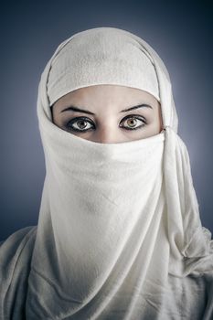 India, Young Arabic woman. Stylish portrait