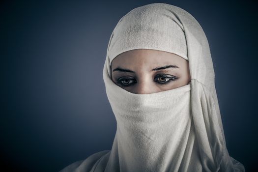 Ethnic, Young Arabic woman. Stylish portrait