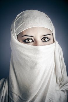 Islam, Young Arabic woman. Stylish portrait
