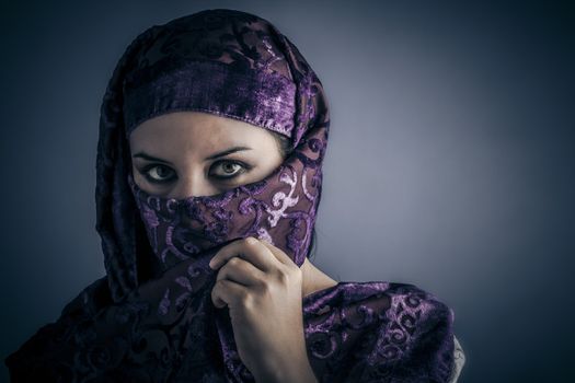 Ethnicity, Young Arabic woman. Stylish portrait