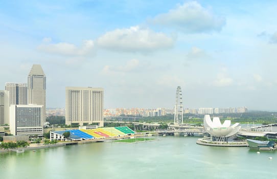 Singapore cityscape in the sunshine day