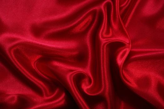 Smooth elegant red silk can use as background 