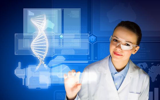 New technologies in medicine. Molecule of DNA