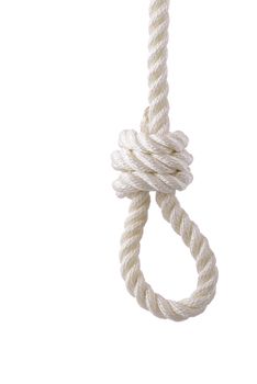 whote rope noose