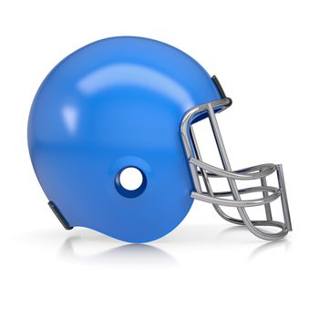 American football helmet. Isolated render on a white background