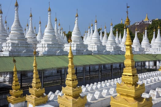 The Sanda Muni Buddhist Temple in the city of Mandalay in Myanmar (Burma).